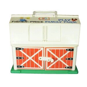 Vintage 1967 Fisher Price Family Play Farm #915 Little People Barn Only original